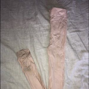 Pink ballet tights!!